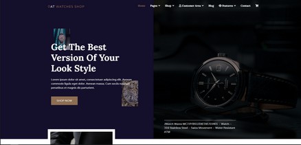 Watches Shop - Premium eCommerce Joomla Template Website