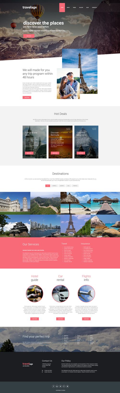 Travelage - Travel Agency Joomla Template