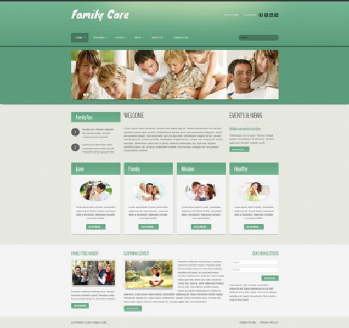 Family Care - Responsive Familial Care Joomla template