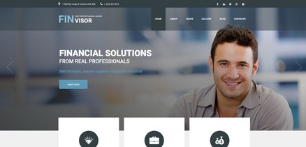 Finvisor - Responsive Financial Services Joomla 4 Template