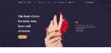 Polish - Joomla 4 template for nail salon websites