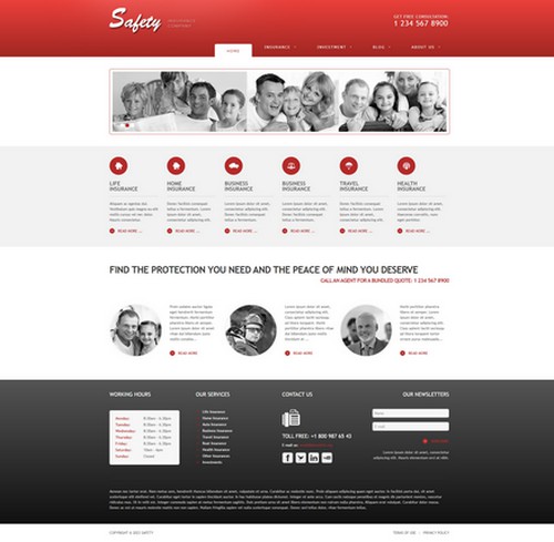 Safety - Professional Insurance Services Joomla 4 Template