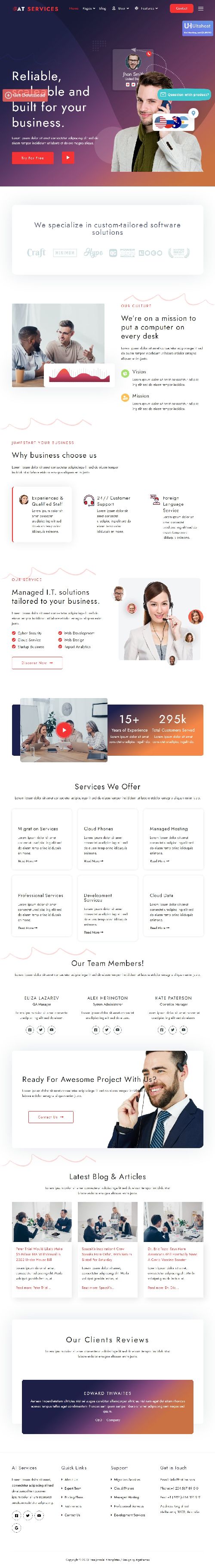 Services - Business & Services Joomla 4 Template Website