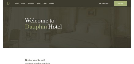Dauphin - Joomla 4 Template Designed for Hotels and Resorts
