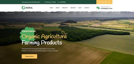 Agrul - Organic Farm Agriculture Joomla 4 Template