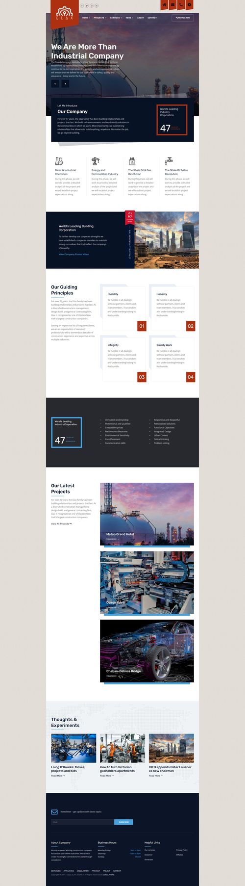 Glax - Joomla 4 Template Modern Industry and Construction