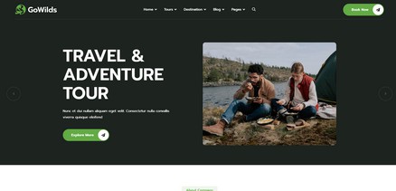 Gowilds - Premium Travel & Tour Booking Joomla Template