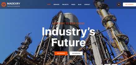 Madexry - Factory & Industrial Joomla Template