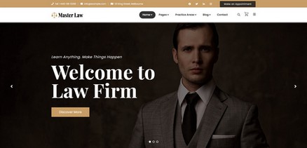 Masterlaw - Attorney Law Business Lawer Joomla Template