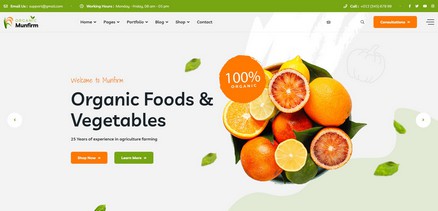 Munfirm - Organic & Healthy Food Joomla 4 Template