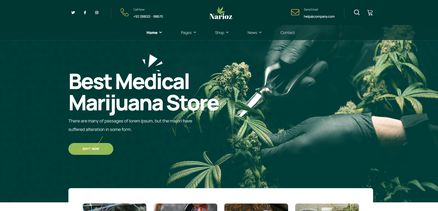 Narioz - Joomla Cannabis & Marijuana Template