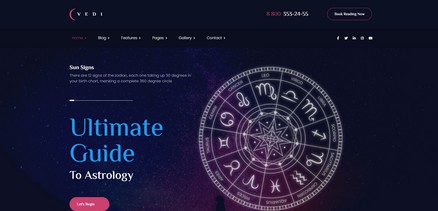 Vedi - Astrology and Esoteric Joomla 4 Template
