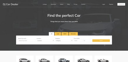 DJ-CarDealer - eCommerce Car Dealer Joomla 4 template / Yootheme