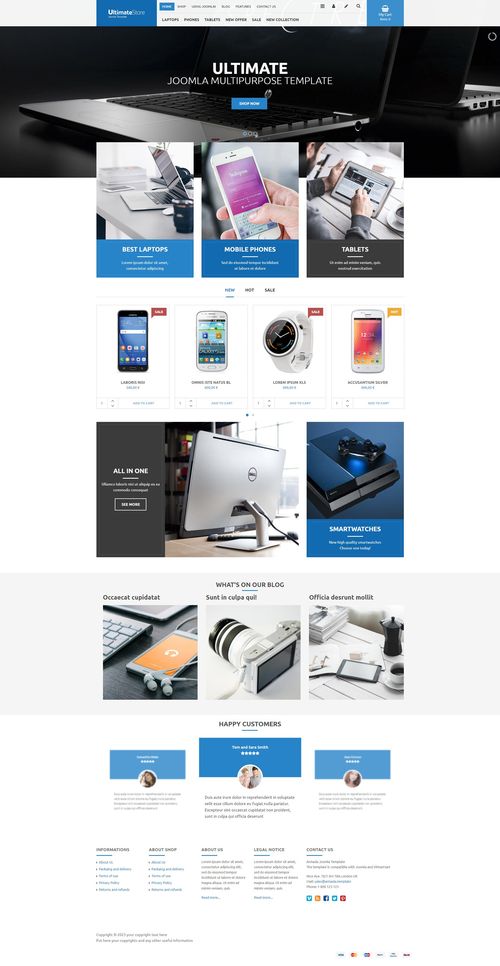 Ultimate Store - Responsive E-commerce Joomla 4 Template