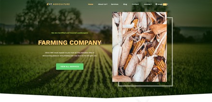 Agriculture - Agriculture and Farming Joomla 4 Template Site