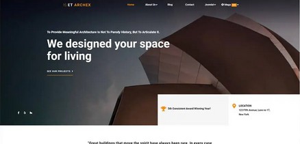 Archex - Architecture Construction Joomla 4 Template