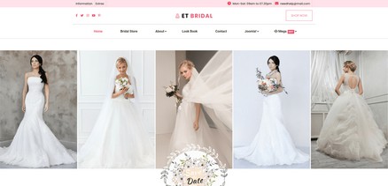 Bridal - Joomla 4 Template for Bridal Shops or Wedding Shop