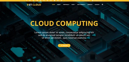 ET Cloud - Responsive Hosting Companies Joomla 4 Template