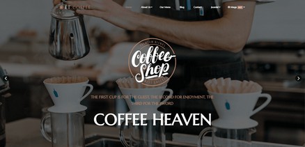 Coffee - Coffee and Restaurant Websites Joomla 4 template