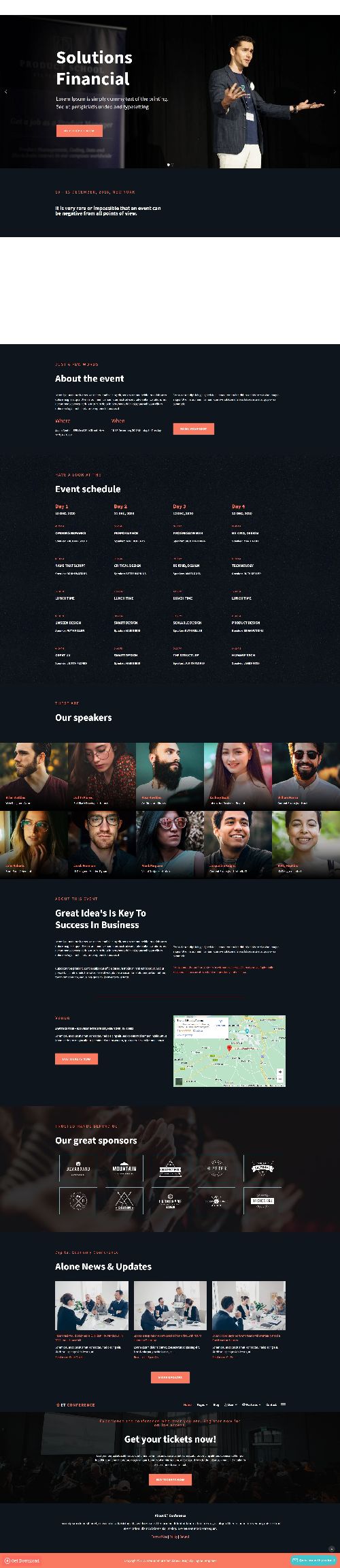 Conference - Conference and Talks Website Joomla 4 Template