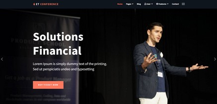 Conference - Conference and Talks Website Joomla 4 Template