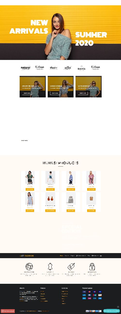 Fashion - Fashion eShop with J2Store Joomla 4 Template