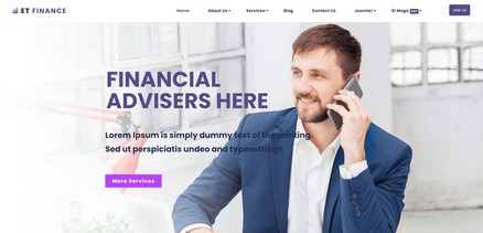ET Finance - Financial Advisory Firm Joomla 4 template Site