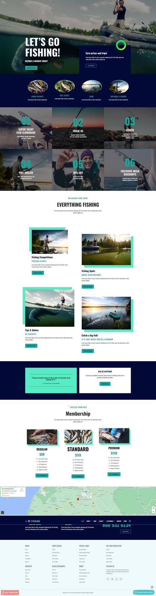 ET Fishing - Fishing Business Websites Joomla 4 Template