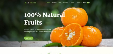 Fruit - Fruit and Organic Food Websites Joomla 4 Template