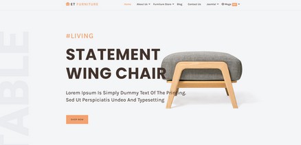 Furniture - Premium eCommerce Furniture Joomla 4 Template