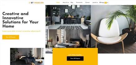 Indecor - Responsive Interior Design Joomla 4 Template
