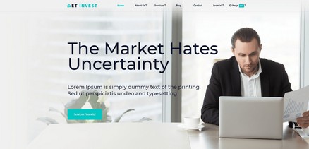 ET Invest - Responsive Investment Joomla 4 Template