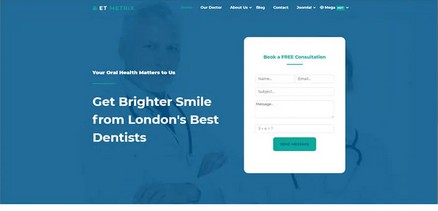 Metrix - Premium Joomla 4 Template for Medical Websites
