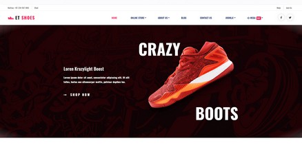 Shoes - Shoes eCommerce HikaShop Joomla 4 Template