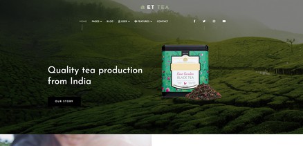 Tea - Responsive Joomla 4 Template for Tea Company Website