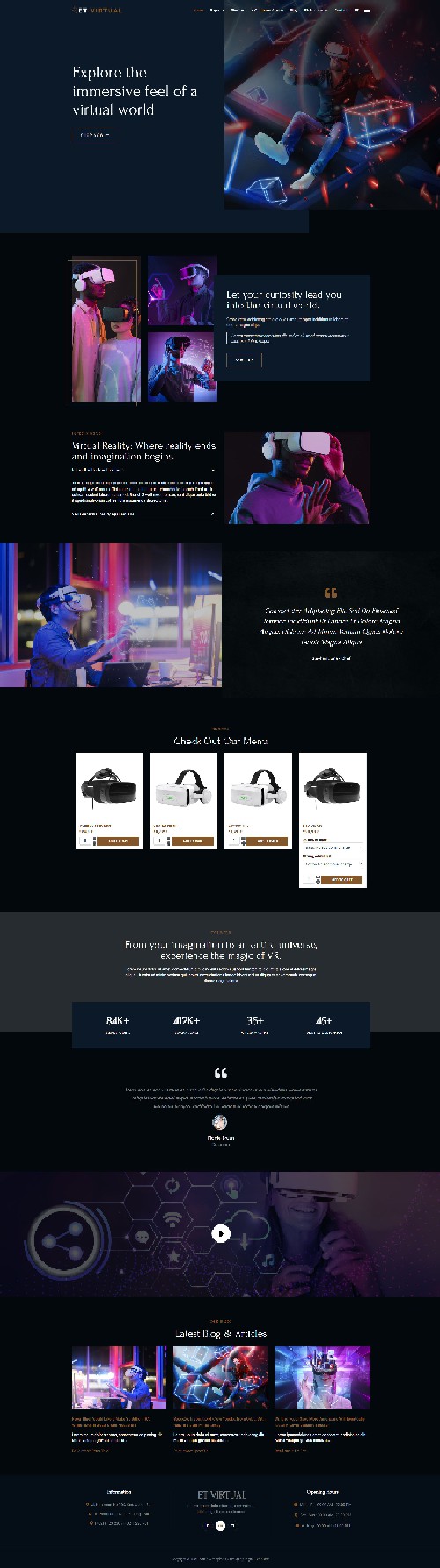 ET Virtual – Free VR Glass Shop Joomla 4 Template