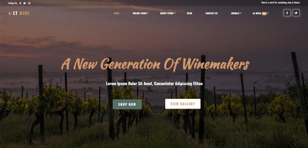 Wine - Winemarkers and Winery Websites Joomla 4 Template