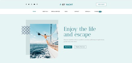 ET Yacht - Yachting and Cruising Services Joomla 4 Template
