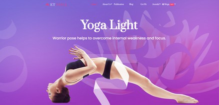 ET Yoga - Fitness Schools Yoga Instructors Joomla 4 Template