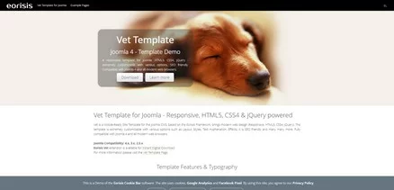 Vet - Joomla 4 Template - Responsive, HTML5, CSS4 & jQuery powered