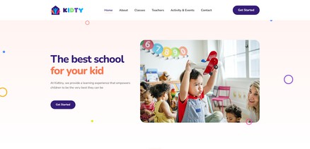 Kidty - Preschool Kindergarten Websites Joomla Template