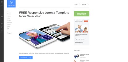 Magazine - Magazine & Blog Free Joomla 4 Template 