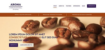 Aroma - Joomla 4 Temmplate for Cafes & Coffee Makers Sites