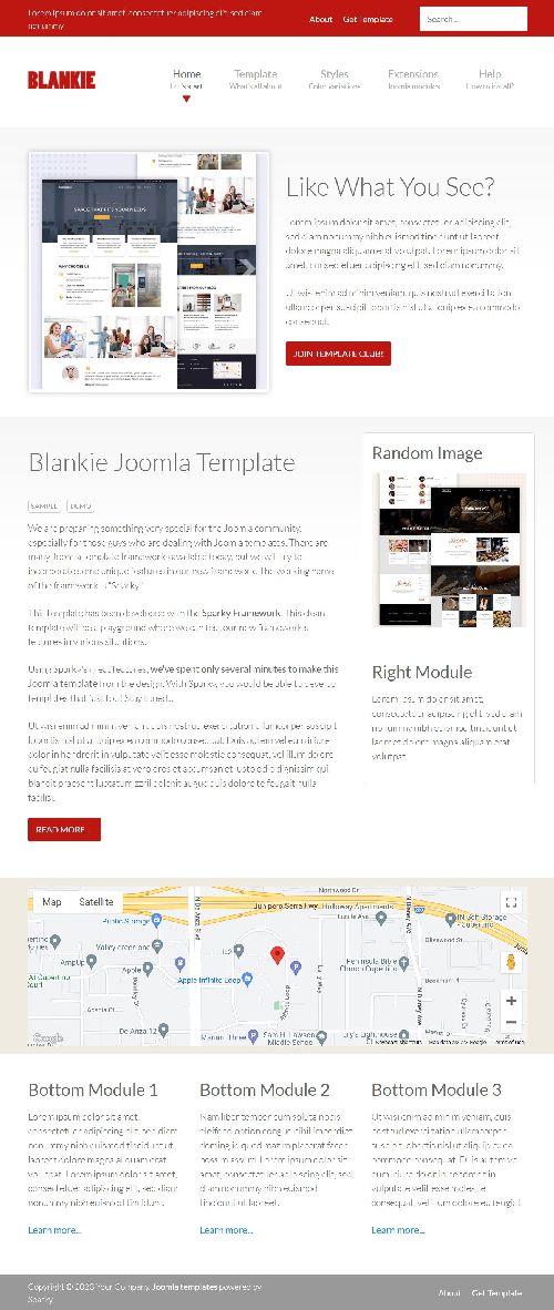 Blankie - Clean and Modern Multipurpose Joomla 4 Template