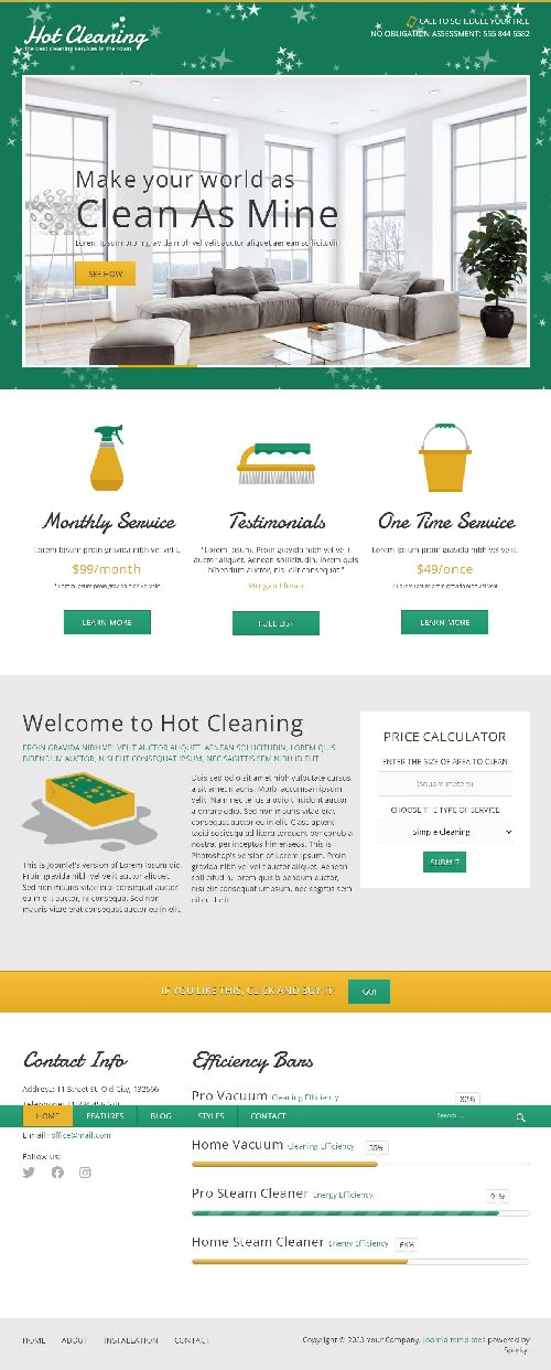 Cleaning - Joomla 4 Template for Cleaning Services Websites