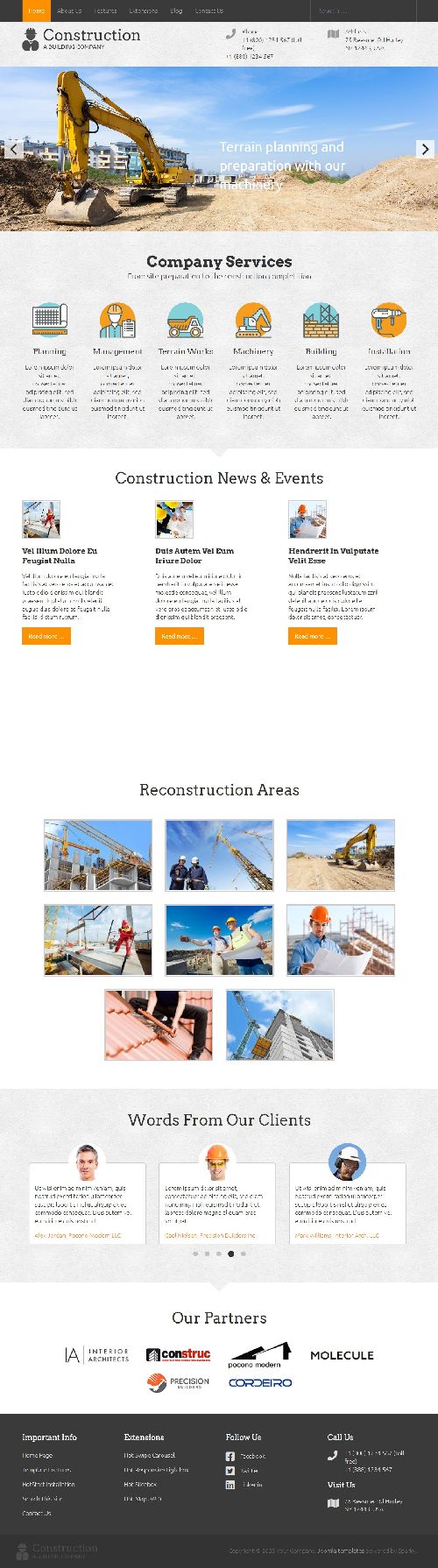 Construction - Joomla 4 Template for Construction Companies