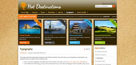 Destinations - Joomla 4 Template for Travel Agency Websites