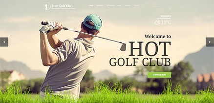 Golf - Joomla 4 Template for Websites Related to Golf
