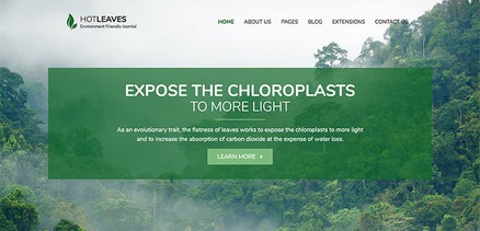 Leaves - Responsive Joomla 4 Template for Ecology Activists
