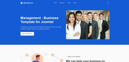 Management - One Page Business Joomla 4 Template
